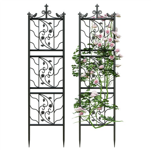 Wrought iron garden trellis - wrought,