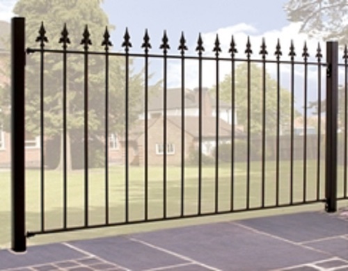 Wrought iron metal fencing - wrought,